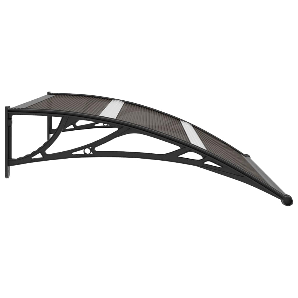 Black Polycarbonate Door Canopy I9730