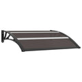 Black Polycarbonate Door Canopy I9730