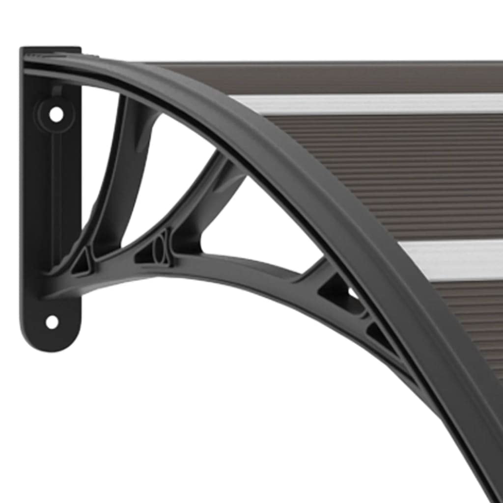 Black Polycarbonate Door Canopy I9730