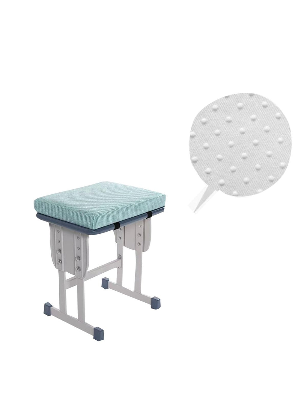 Rectangle Bench Stool Cushion 10x14 Inches Saddle Seat Cushion with Ties B3036