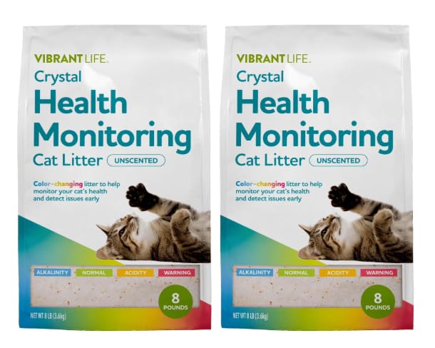 Crystal Health Monitoring Cat Litter 8 Lb 2pack B4269
