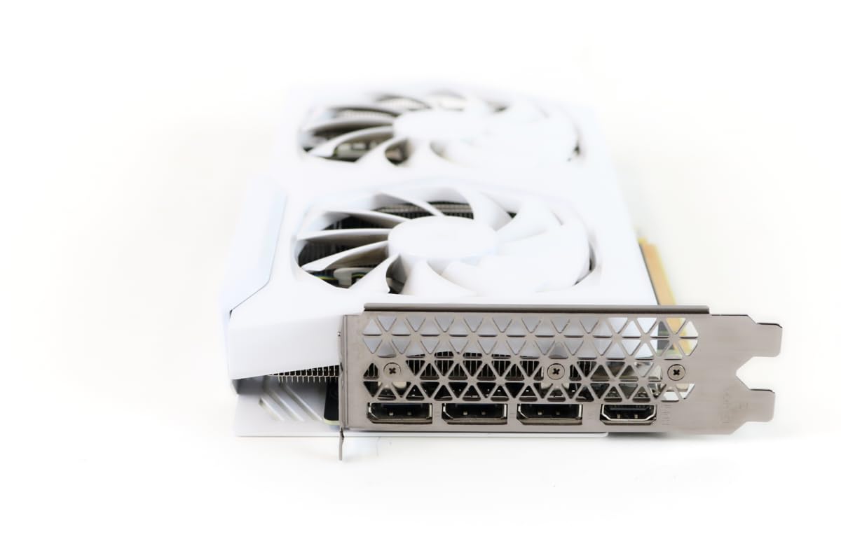 White 8GB GDDR6 256-bit PCIE 4.0 Gaming Graphics Card K33033