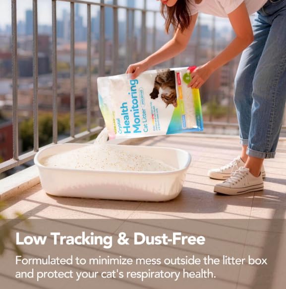 Crystal Health Monitoring Cat Litter 8 Lb 2pack B4269