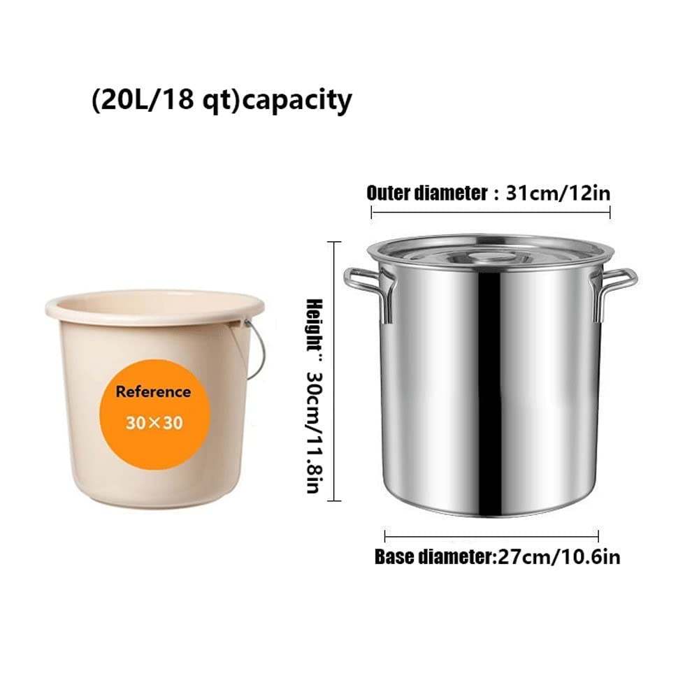 Stainless Steel 40 Quart Stock Pot with Lid E861