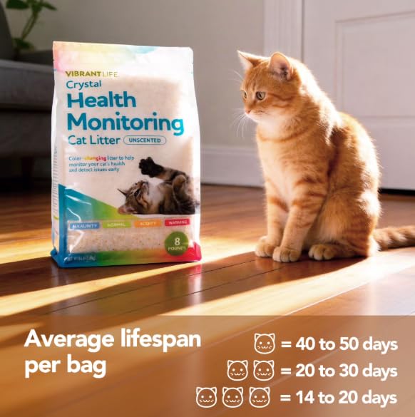 Crystal Health Monitoring Cat Litter 8 Lb 2pack B4269
