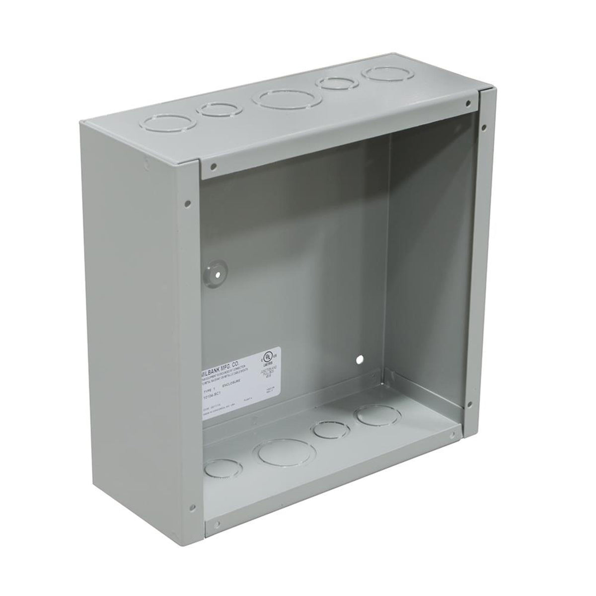 10 Inch x 10 Inch x 4 Inch Steel Screw Cover Junction Box V299