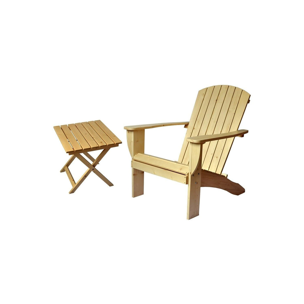 Adirondack Chair with Table & Bottle Opener Solid Cedar Wood B6376