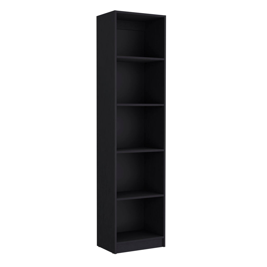 5 Tier Black Bookshelf O114158