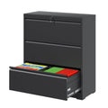 3 Drawer Metal File Cabinet with Lock W8695