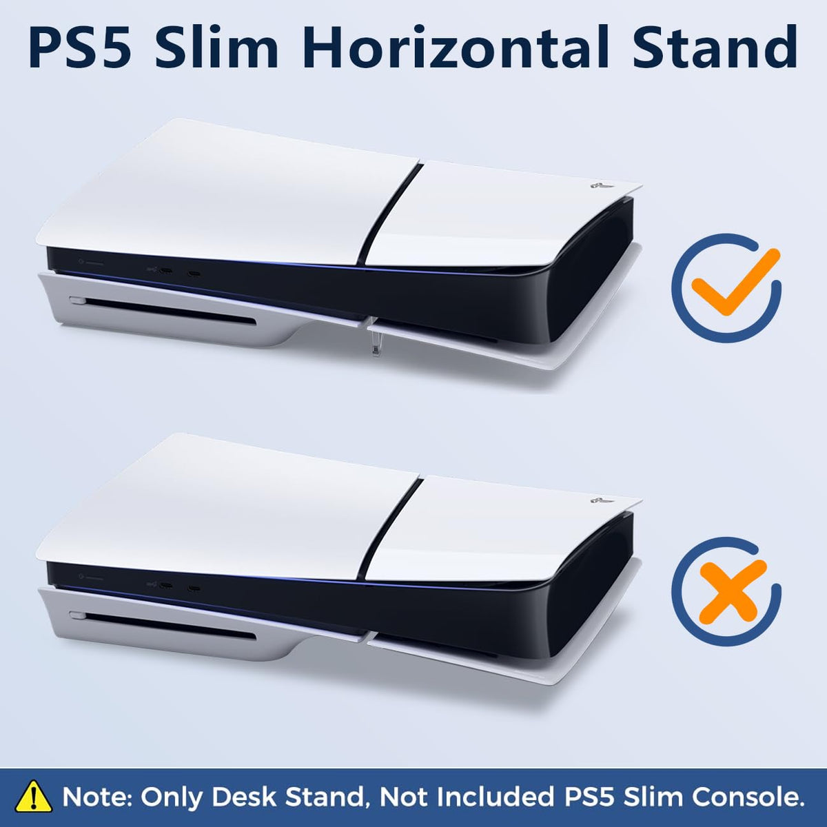 Stand for Ps5 Slim, Cooling Feet, Horizontal Placement Bracket Holder P1305