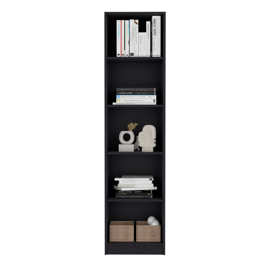 5 Tier Black Bookshelf O114158