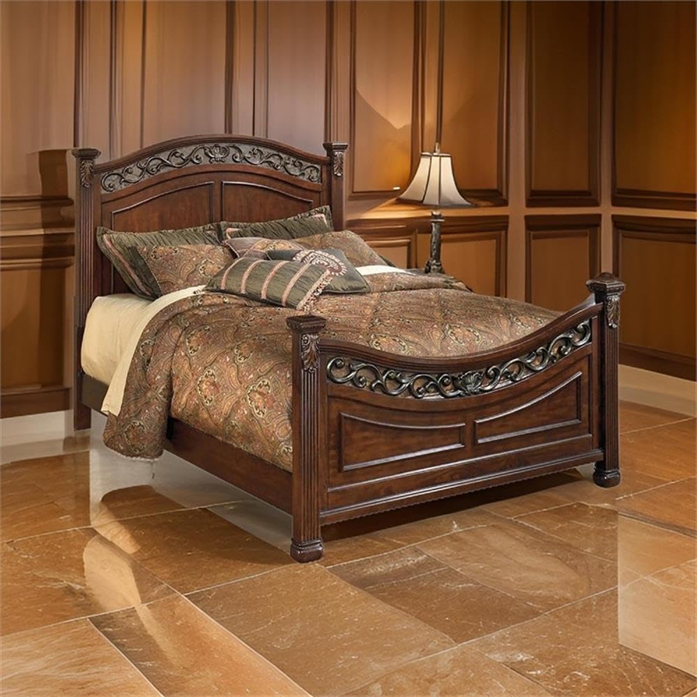 California King Bed with High Profile Headboard and Footboard S182736