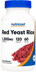 Red Yeast Rice 1200mg 120 Capsules Gluten Free P864421