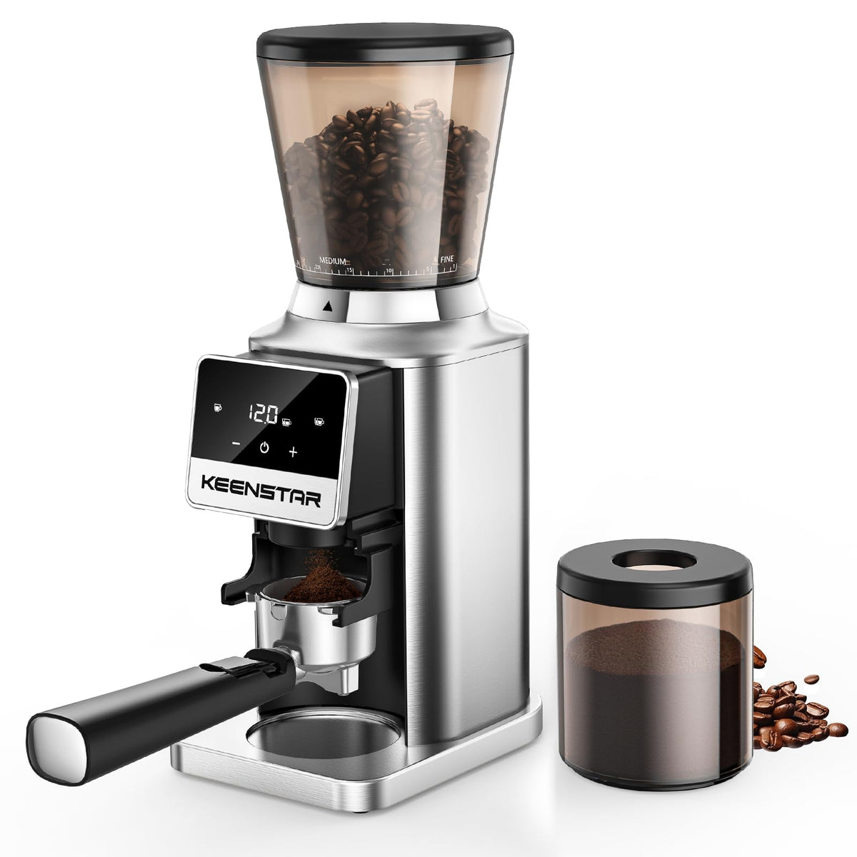 Conical Burr Coffee Grinder with Touch Screen 34 Grind F450