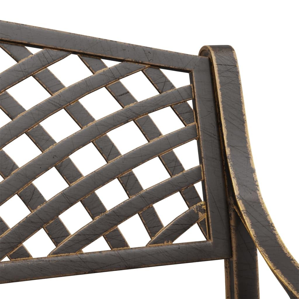 Cast Iron Metal Garden Bench with Antique Bronze Finish T994