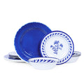 Blue 12-Piece Melamine Dinnerware Set B626335
