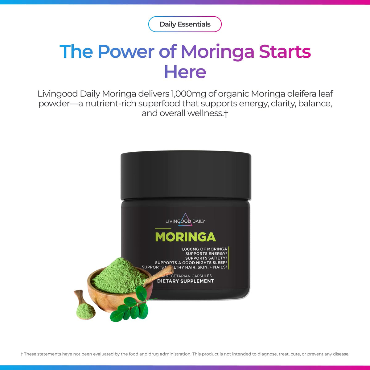 Moringa Capsules 1000mg 60 Capsules C8469