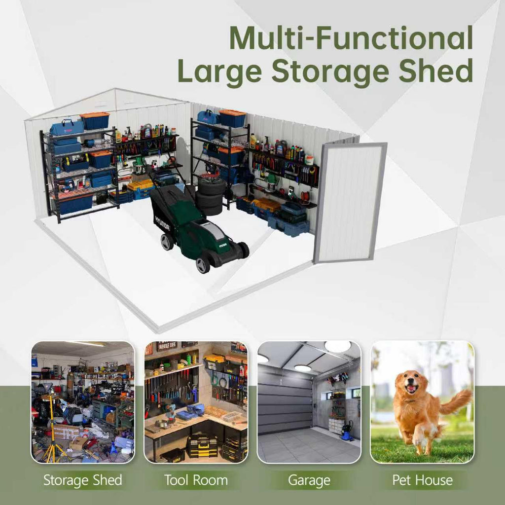 10x14 FT Outdoor Storage Shed Q28657
