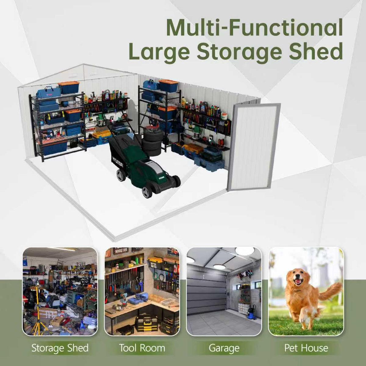 10x14 FT Outdoor Storage Shed Q28657
