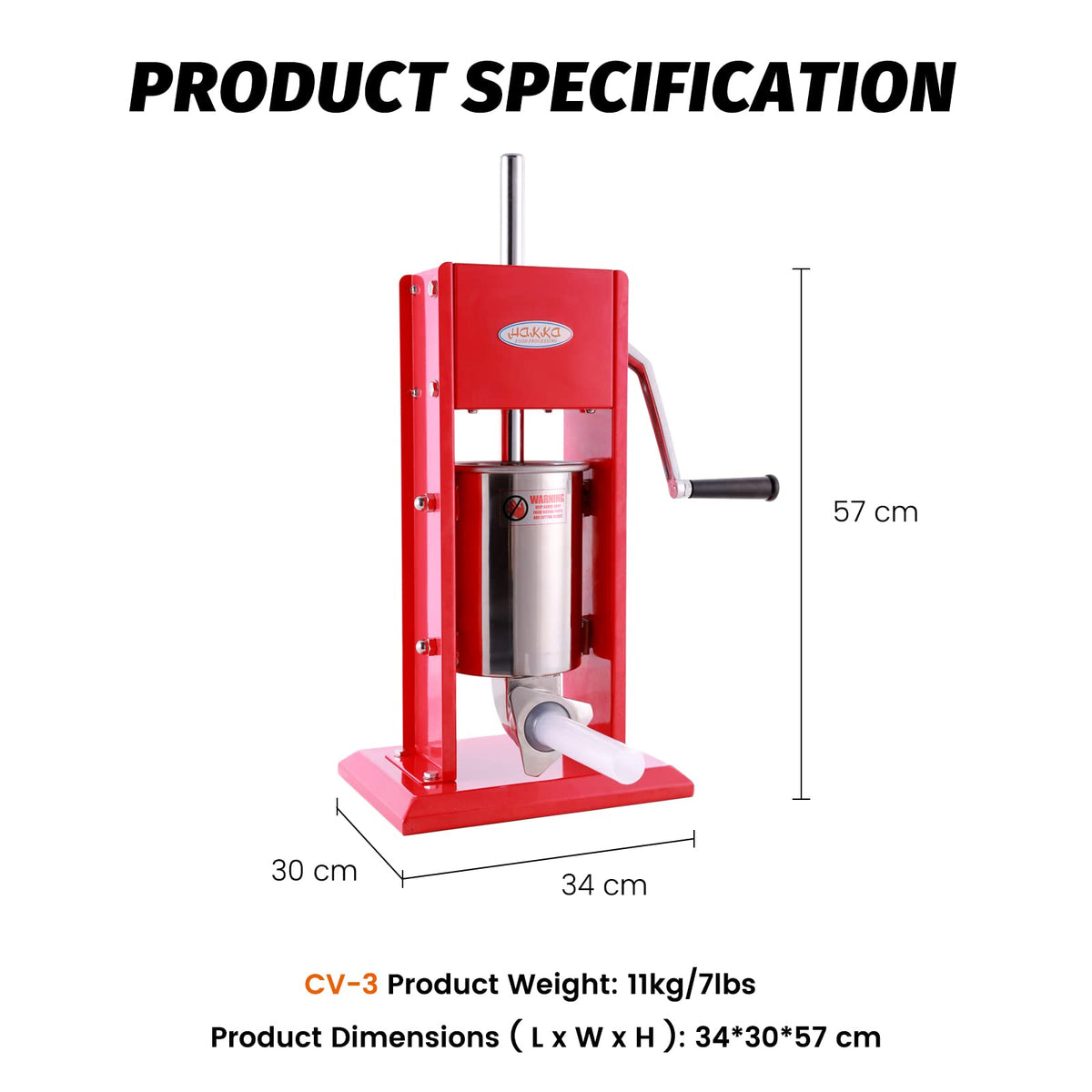 Stainless Steel Vertical Sausage Stuffer R6064