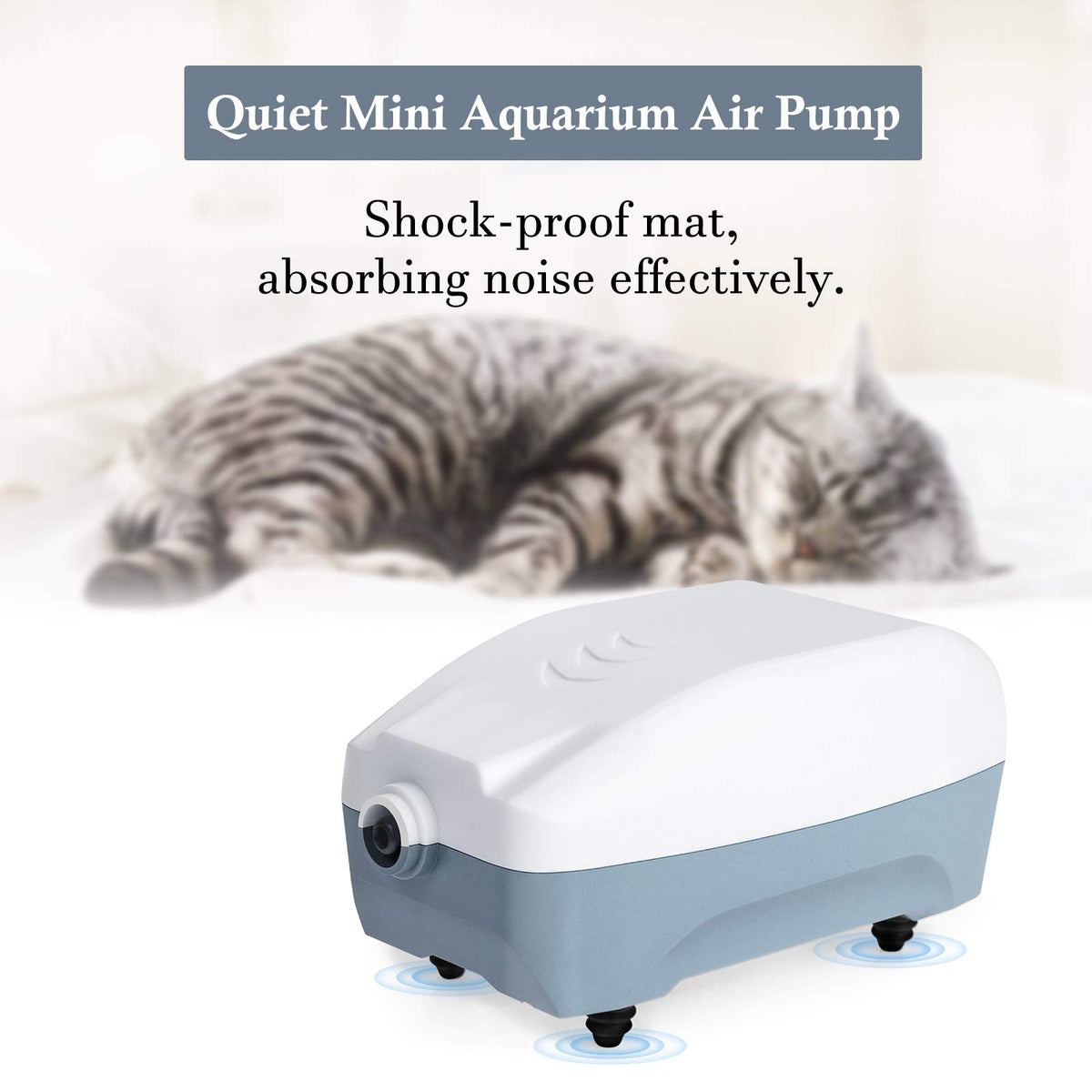 2W Single Outlet Aquarium Air Pump 25GPH X279507