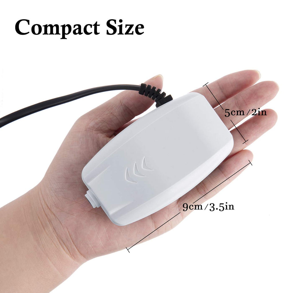 2W Single Outlet Aquarium Air Pump 25GPH X279507