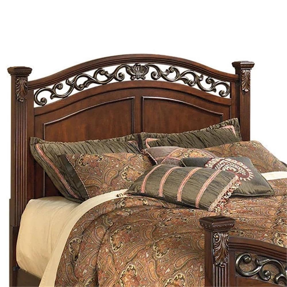 California King Bed with High Profile Headboard and Footboard S182736