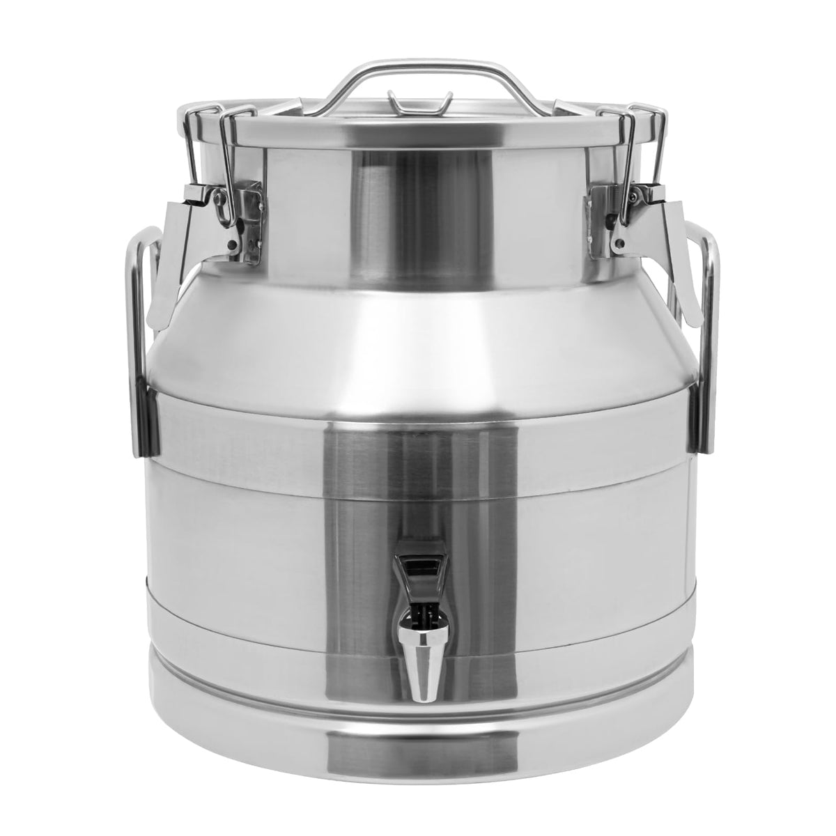 Stainless Steel Milk Can with Faucet, 20L Silicone Sealed Lid A3993