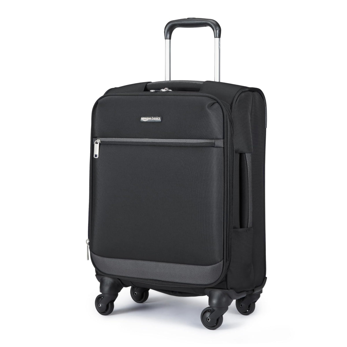 18" Medium Expandable Softside Suitcase with Spinner Wheels, Black F7116