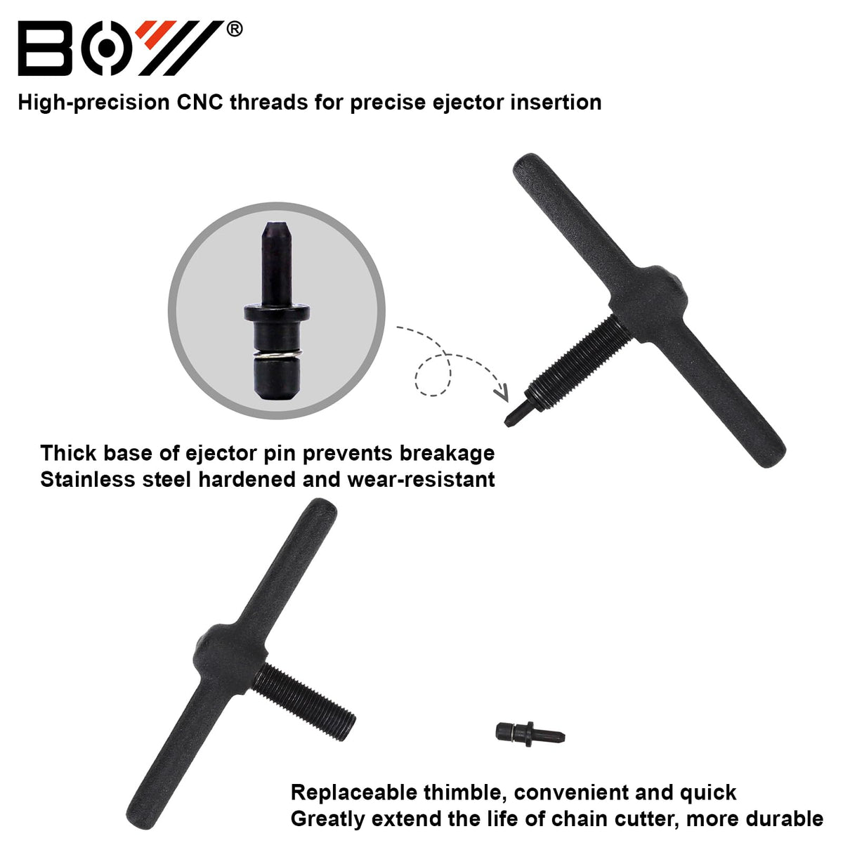 Bike Chain Tool Kit with Chain Breaker, Link Pliers, Chain Checker, Chain Link F460