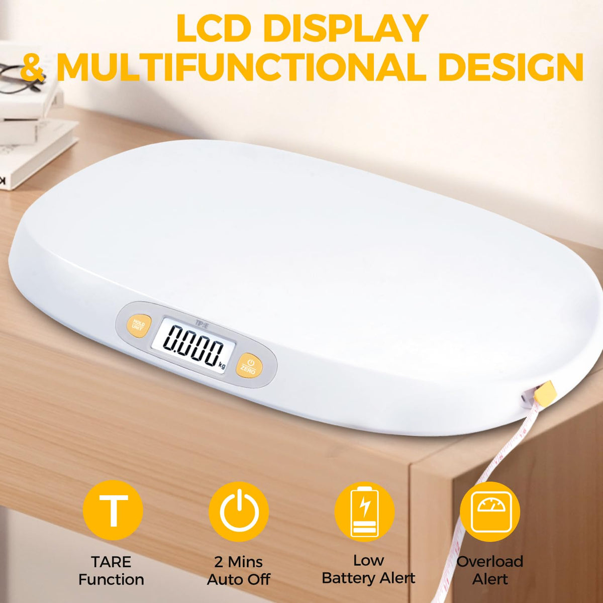 Digital Baby Scale with Height Measuring Tape W715786