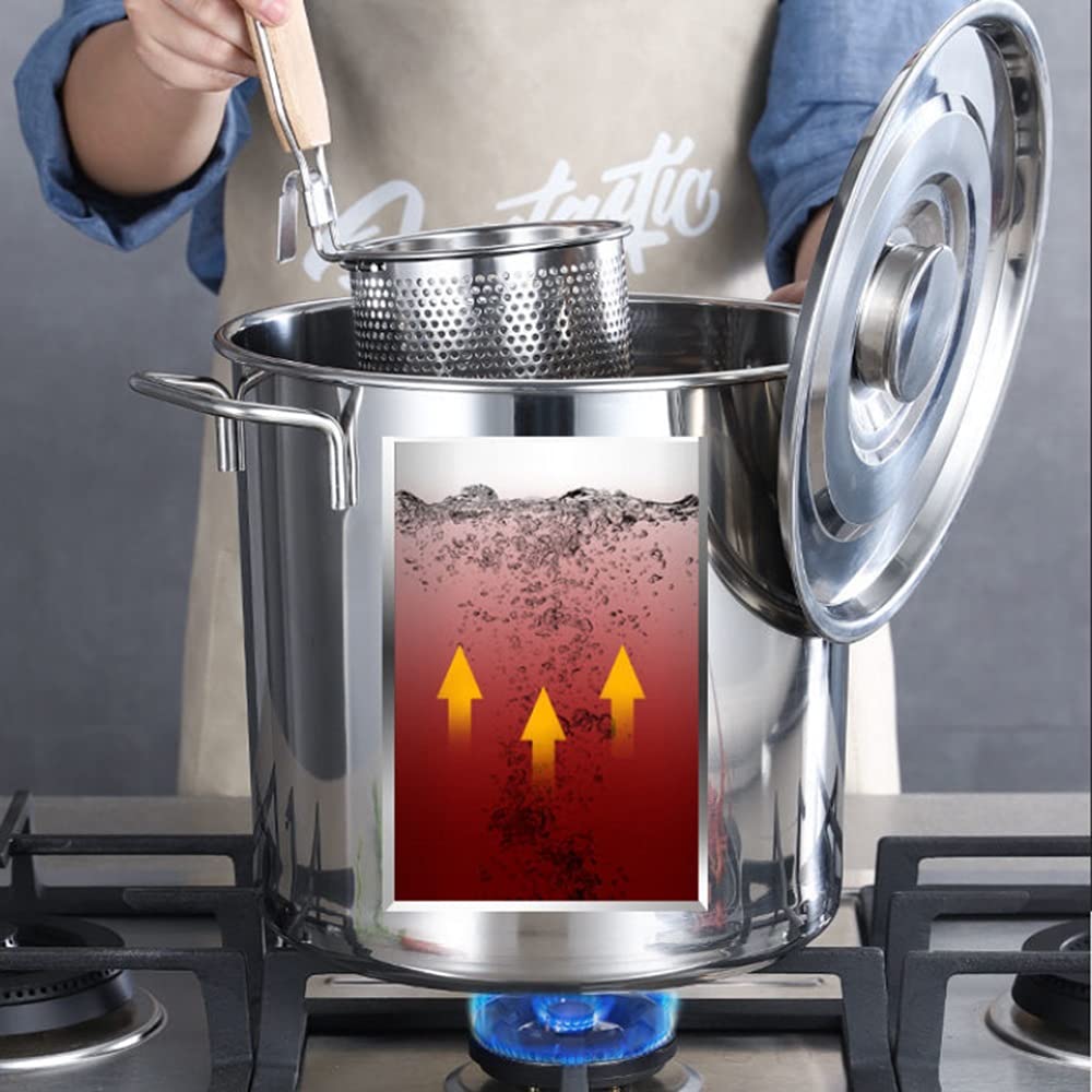 Stainless Steel 40 Quart Stock Pot with Lid E861