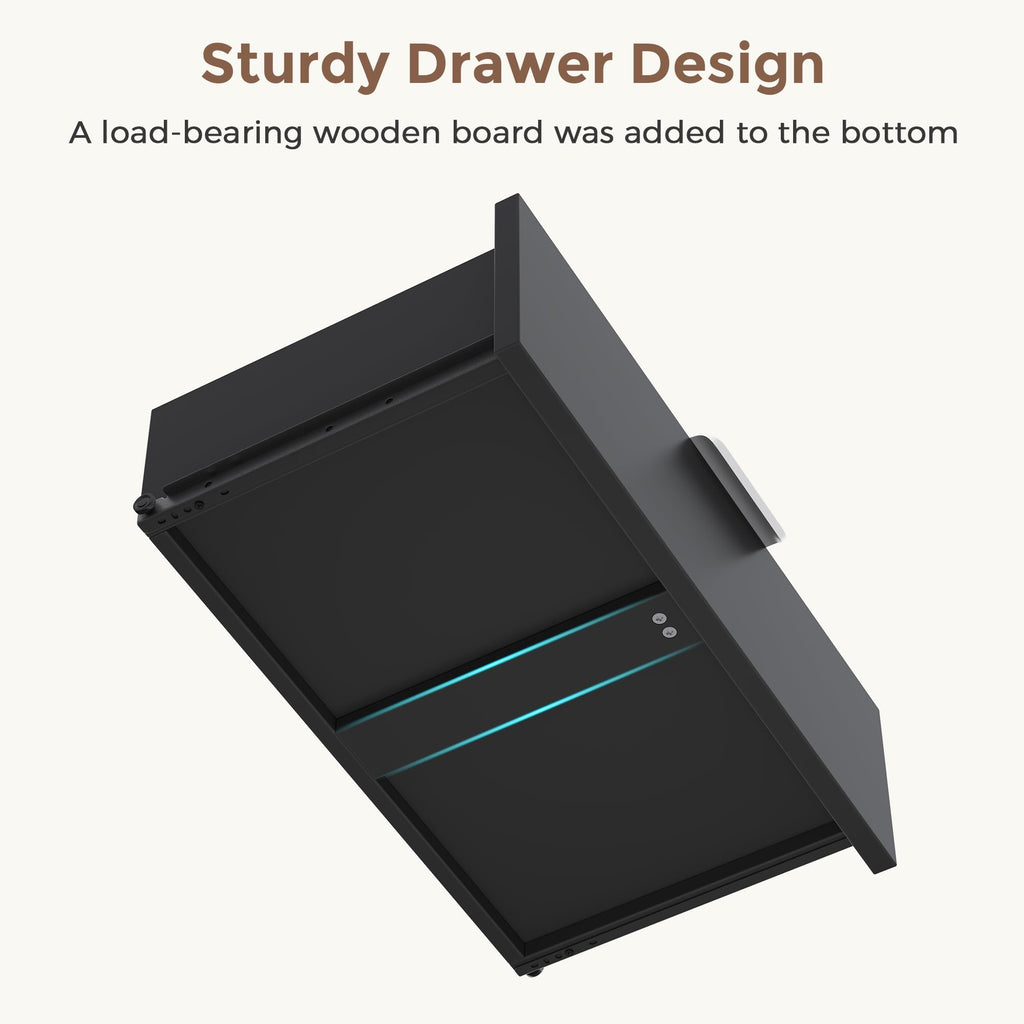 Black 9 Drawer Wood Dresser P136060