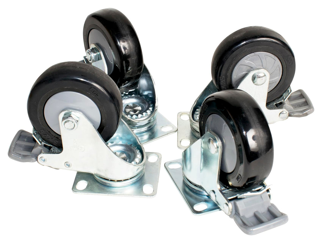18" Active PA Subwoofer with Cover and Set of 4 Wheels U828822
