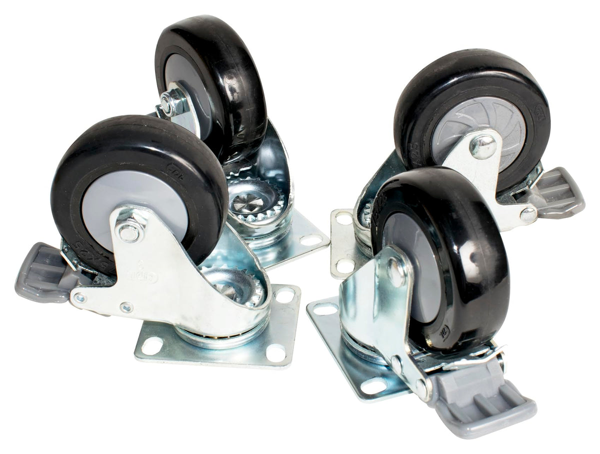 18" Active PA Subwoofer with Cover and Set of 4 Wheels U828822