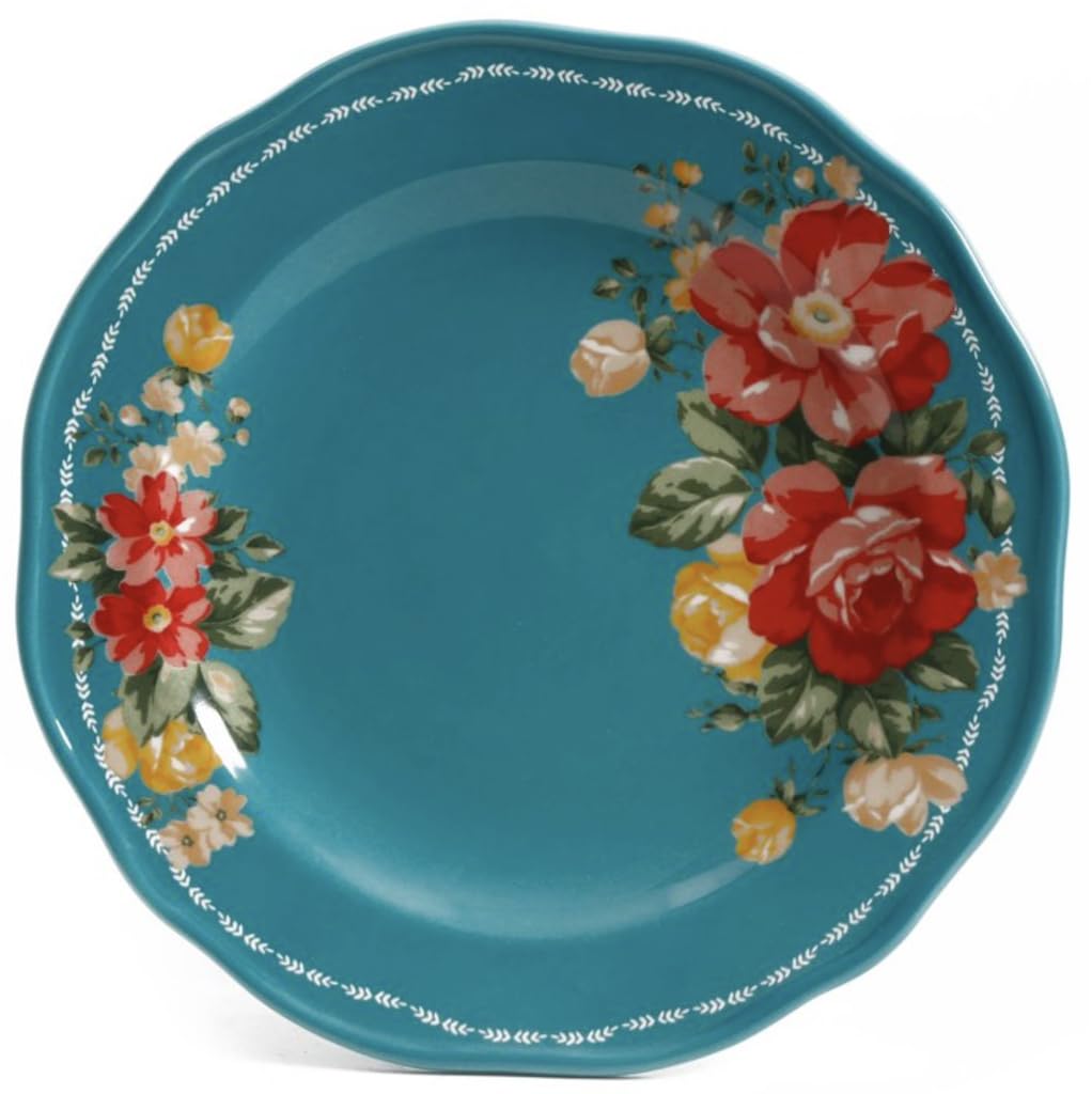 12-Piece Teal Dinnerware Set O39979