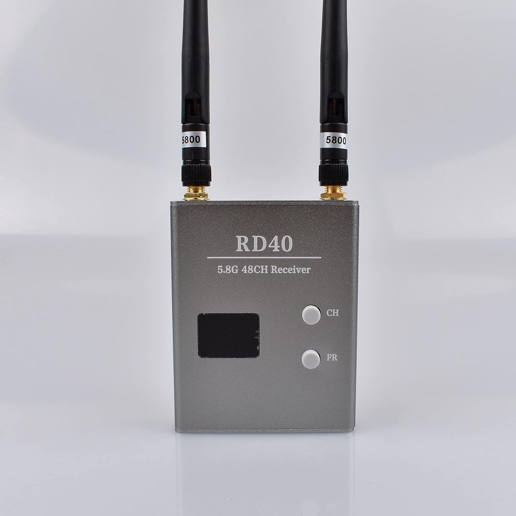 5.8GHZ 48Channel RD40 Raceband Dual Diversity Receiver with A/V and Power Cables D82417