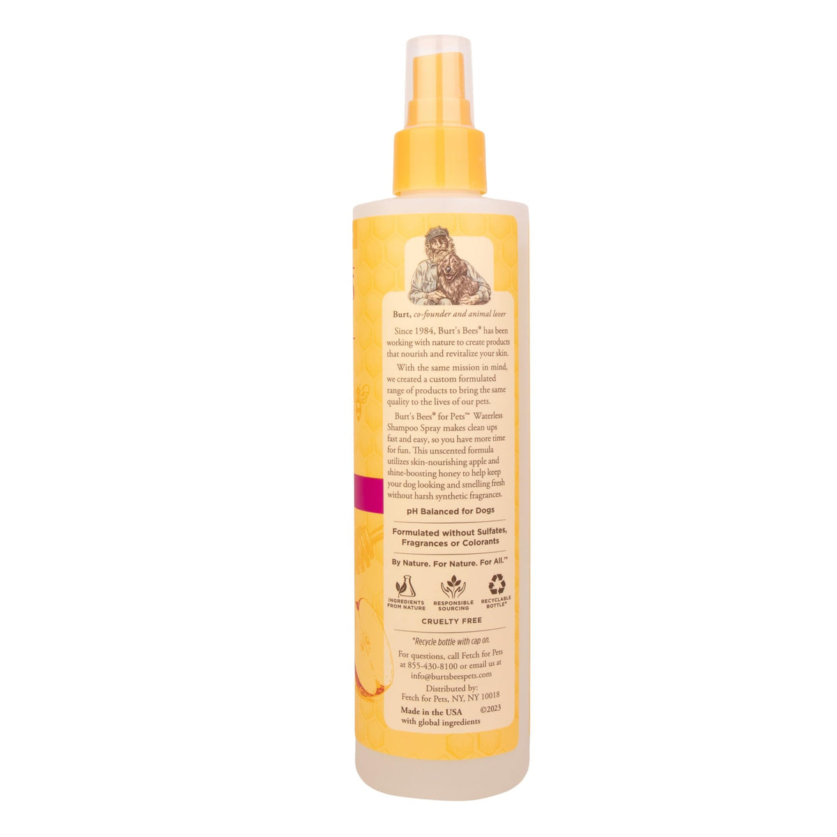 Waterless Shampoo Spray with Apple & Honey, 10 Fl Oz C325226