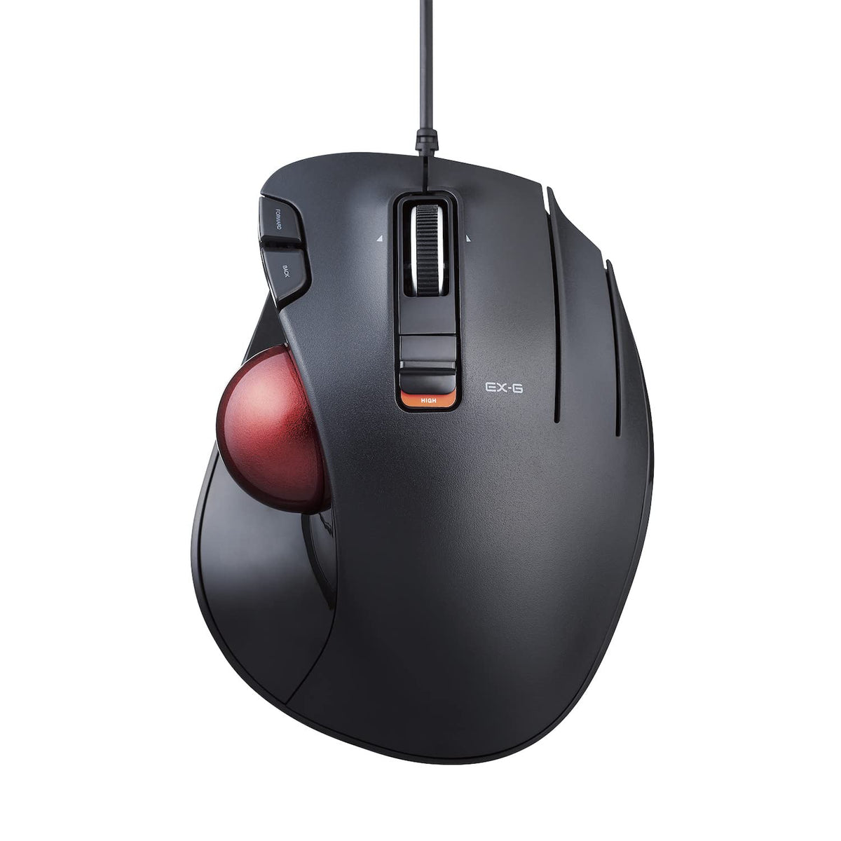 Wired Ergonomic Thumb Control Trackball Mouse J75626