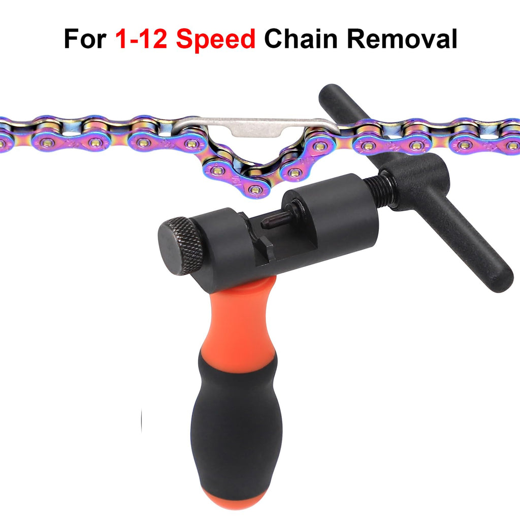 Bike Chain Tool Kit with Chain Breaker, Link Pliers, Chain Checker, Chain Link F460