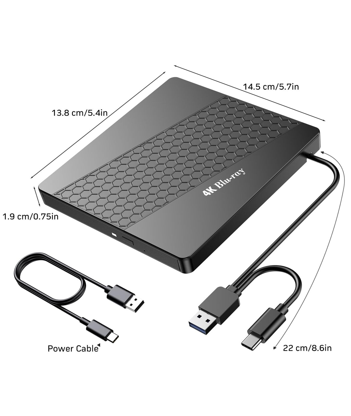 4k Blu Ray Drive with Carry Case O39745