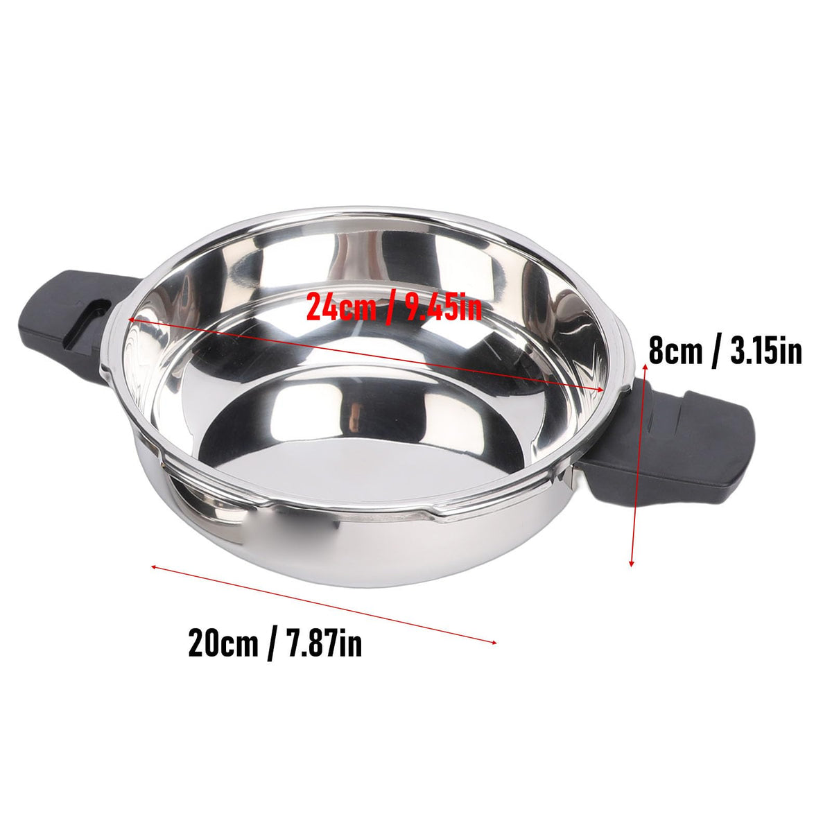 3L Stainless Steel Mini Pressure Cooker A340