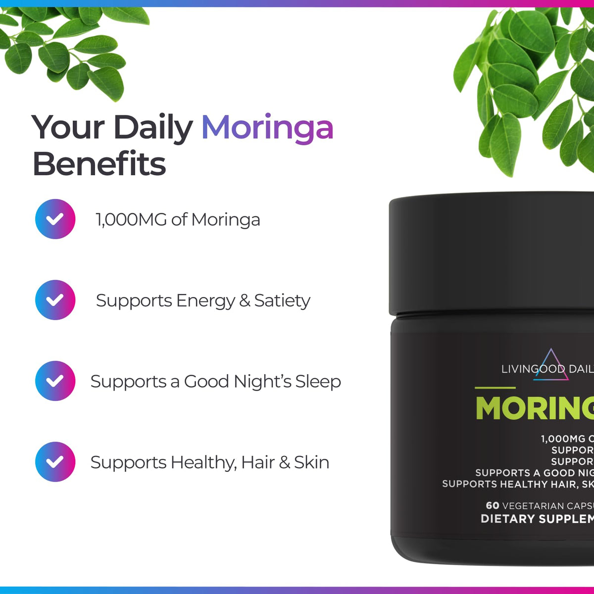 Moringa Capsules 1000mg 60 Capsules C8469