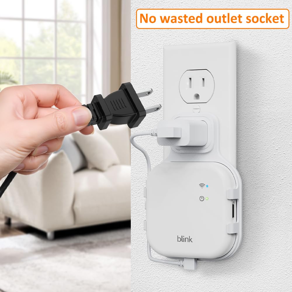 Wall Outlet Mounting Bracket with USB-C Cable W977