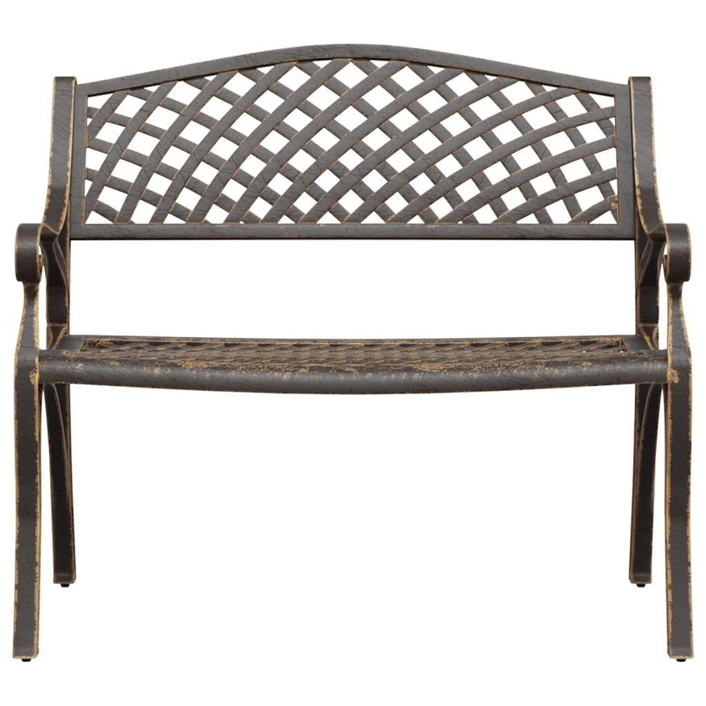 Cast Iron Metal Garden Bench with Antique Bronze Finish T994