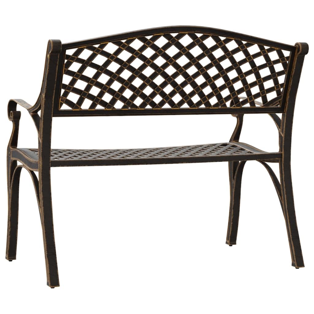 Cast Iron Metal Garden Bench with Antique Bronze Finish T994