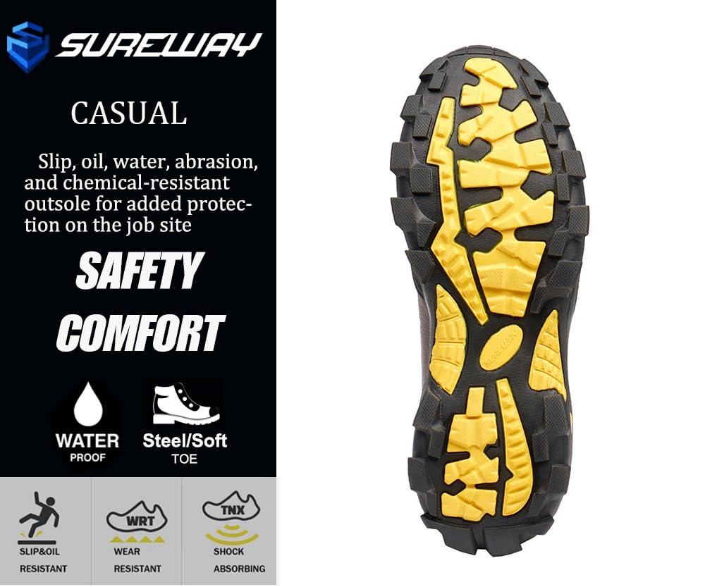 6 Inch Waterproof Leather Work Boots R330