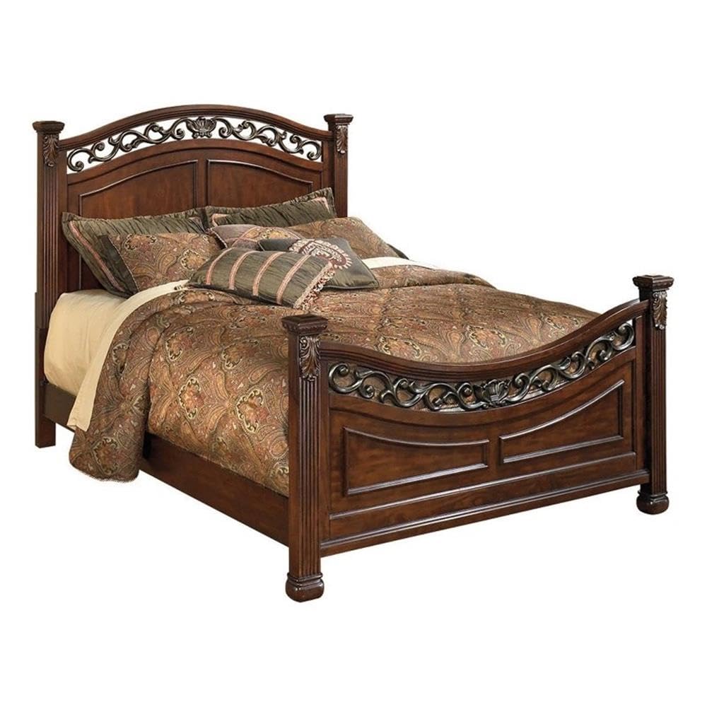 California King Bed with High Profile Headboard and Footboard S182736