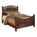 California King Bed with High Profile Headboard and Footboard S182736