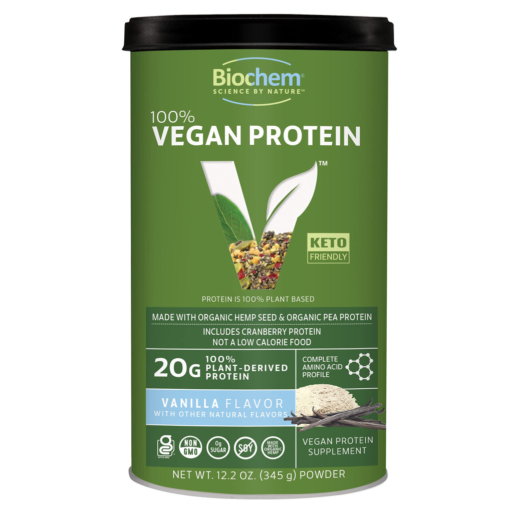 Vegan Vanilla Protein Powder 12.2 oz B398